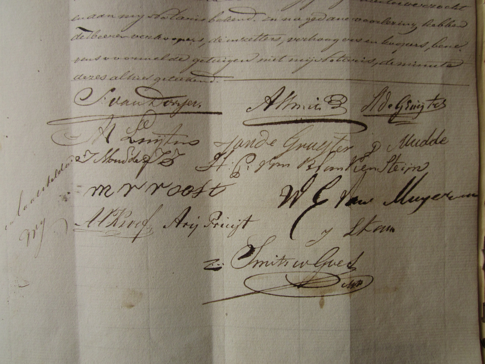 Handtekening Martinus Hz. Roest, 1848