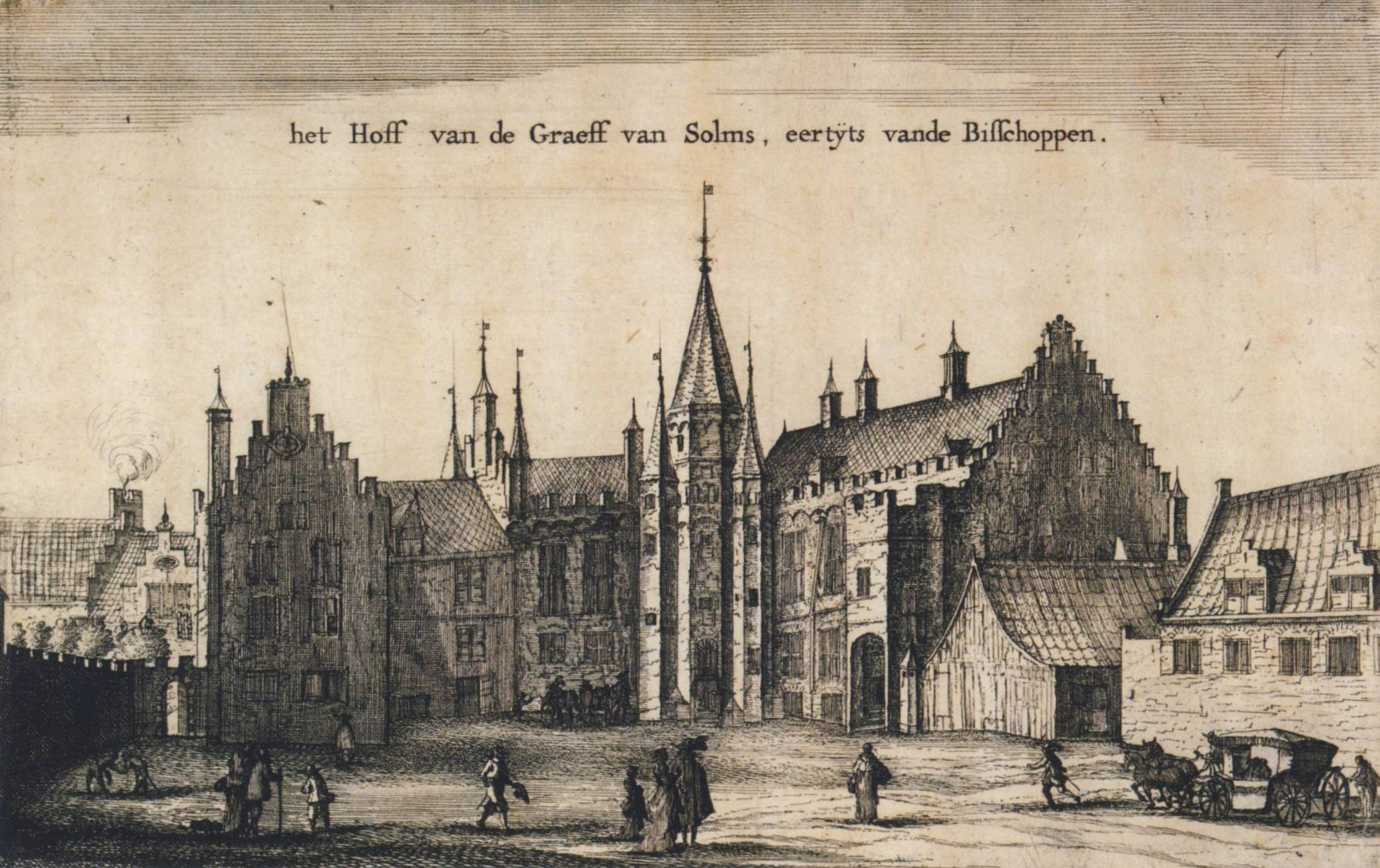 Het Bisschopshof van Roelof Roghman circa 1650